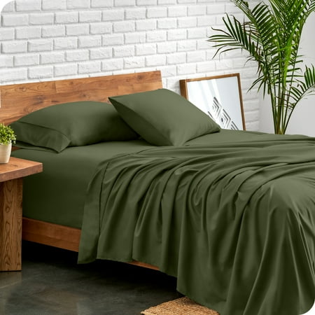 Bare Home Premium 1800 Collection 3-Piece Bed Sheet Set, Twin-XL, Cypress