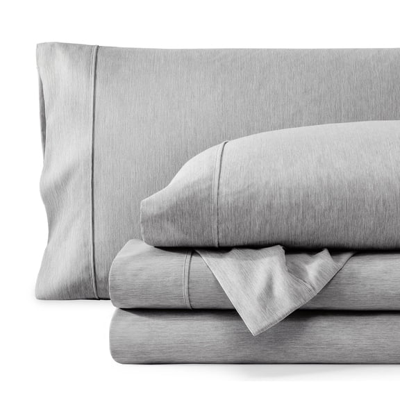 Bare Home Premium 1800 Collection 3-Piece Bed Sheet Set, Twin-XL, Heathered Charcoal