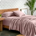 thumbnail image 1 of Bare Home Premium 1800 Collection 4-Piece Bed Sheet Set, California King, Mauve, 1 of 11