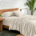 thumbnail image 1 of Bare Home Premium 1800 Collection 4-Piece Bed Sheet Set, Full, Wheat, 1 of 11