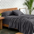 thumbnail image 1 of Bare Home Premium 1800 Collection 4-Piece Bed Sheet Set, Full XL, Forged Iron Gray, 1 of 11