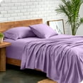 thumbnail image 1 of Bare Home Premium 1800 Collection 4-Piece Bed Sheet Set, Full-XL, Lavender, 1 of 11