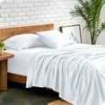 thumbnail image 1 of Bare Home Premium 1800 Collection 4-Piece Bed Sheet Set, Full-XL, White, 1 of 11
