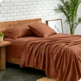 thumbnail image 1 of Bare Home Premium 1800 Collection 4-Piece Bed Sheet Set, King, Terracotta, 1 of 11