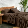 thumbnail image 1 of Bare Home Premium 1800 Collection 4-Piece Bed Sheet Set, Queen, Cocoa, 1 of 11