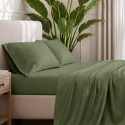 Bare Home Premium 1800 Collection 4-Piece Bed Sheet Set, Queen, Cypress