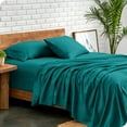 thumbnail image 1 of Bare Home Premium 1800 Collection 4-Piece Bed Sheet Set, Queen, Emerald, 1 of 11
