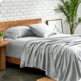 thumbnail image 1 of Bare Home Premium 1800 Collection 4-Piece Bed Sheet Set, Queen, French Gray, 1 of 11