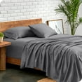 thumbnail image 1 of Bare Home Premium 1800 Collection 4-Piece Bed Sheet Set, Queen, Gray, 1 of 11