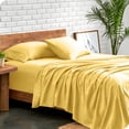 thumbnail image 1 of Bare Home Premium 1800 Collection 4-Piece Bed Sheet Set, Queen, Lemon Drop, 1 of 11