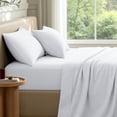 thumbnail image 1 of Bare Home Premium 1800 Collection 4-Piece Bed Sheet Set with Envelope Pillowcases, Full XL, White, 1 of 9