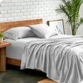 thumbnail image 1 of Bare Home Premium 1800 Collection 5-Piece Bed Sheet Set, Split King, Cloud Gray, 1 of 11