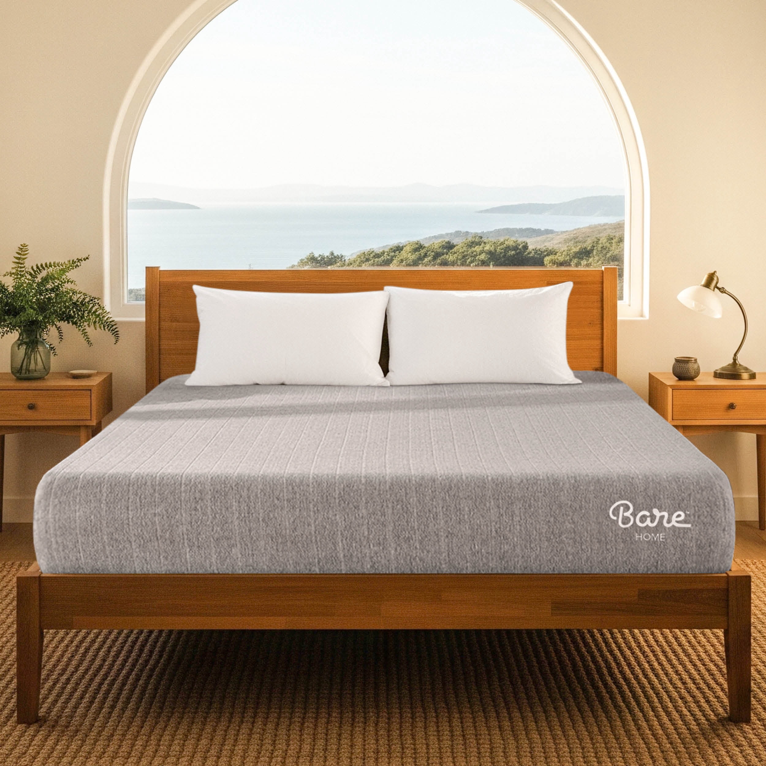 Bare Home Queen Mattress - Medium Firm - Extra Thick Visco Elastic Memory Foam - CertiPUR-US Certified - Support & Pressure Relief - Minimal Motion Transfer - 100 Night Trial