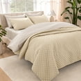 thumbnail image 1 of Bare Home Quilt Set - 2 Piece - Diamond Stitched Bedspread Coverlet - Twin/Twin XL, Sand, 1 of 9