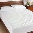 thumbnail image 1 of Bare Home Quilted Mattress Pad - Cooling Mattress Cover - Deep Pocket - Queen, White, 1 of 10