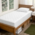 thumbnail image 1 of Bare Home Quilted Mattress Pad - Cooling Mattress Cover - Deep Pocket - Twin-XL, White, 1 of 10