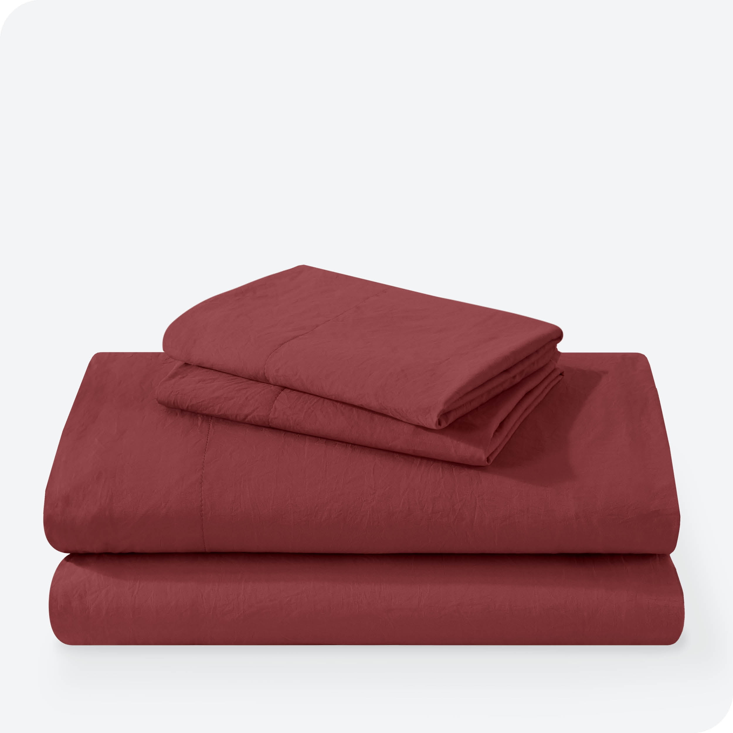 Bare Home Rosewood Sandwashed Microfiber Sheet Set, Wrinkle Resistant, Deep Pocket, King