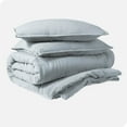 thumbnail image 1 of Bare Home Sandwash Microfiber Duvet Cover & Sham Set, King, Dusty Blue, 3-Pieces, 1 of 7