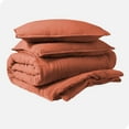 thumbnail image 1 of Bare Home Sandwash Microfiber Duvet Cover & Sham Set, Queen, Dusty Rose, 3-Pieces, 1 of 7