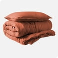 thumbnail image 1 of Bare Home Sandwash Microfiber Duvet Cover & Sham Set, Twin/Twin XL, Dusty Rose, 2-Pieces, 1 of 7