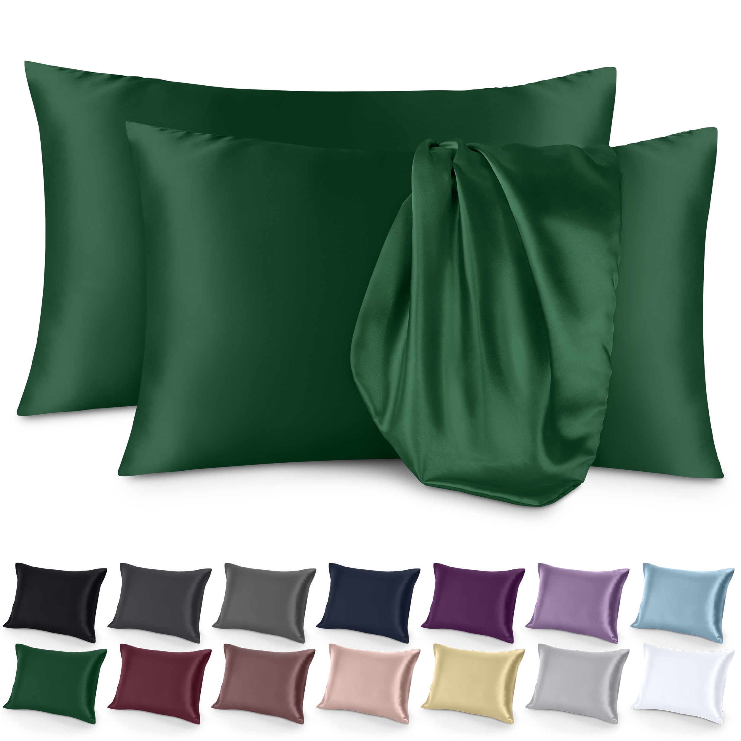 Bare Home Satin Pillowcase Set Luxury Pillowcases Soft and Smooth