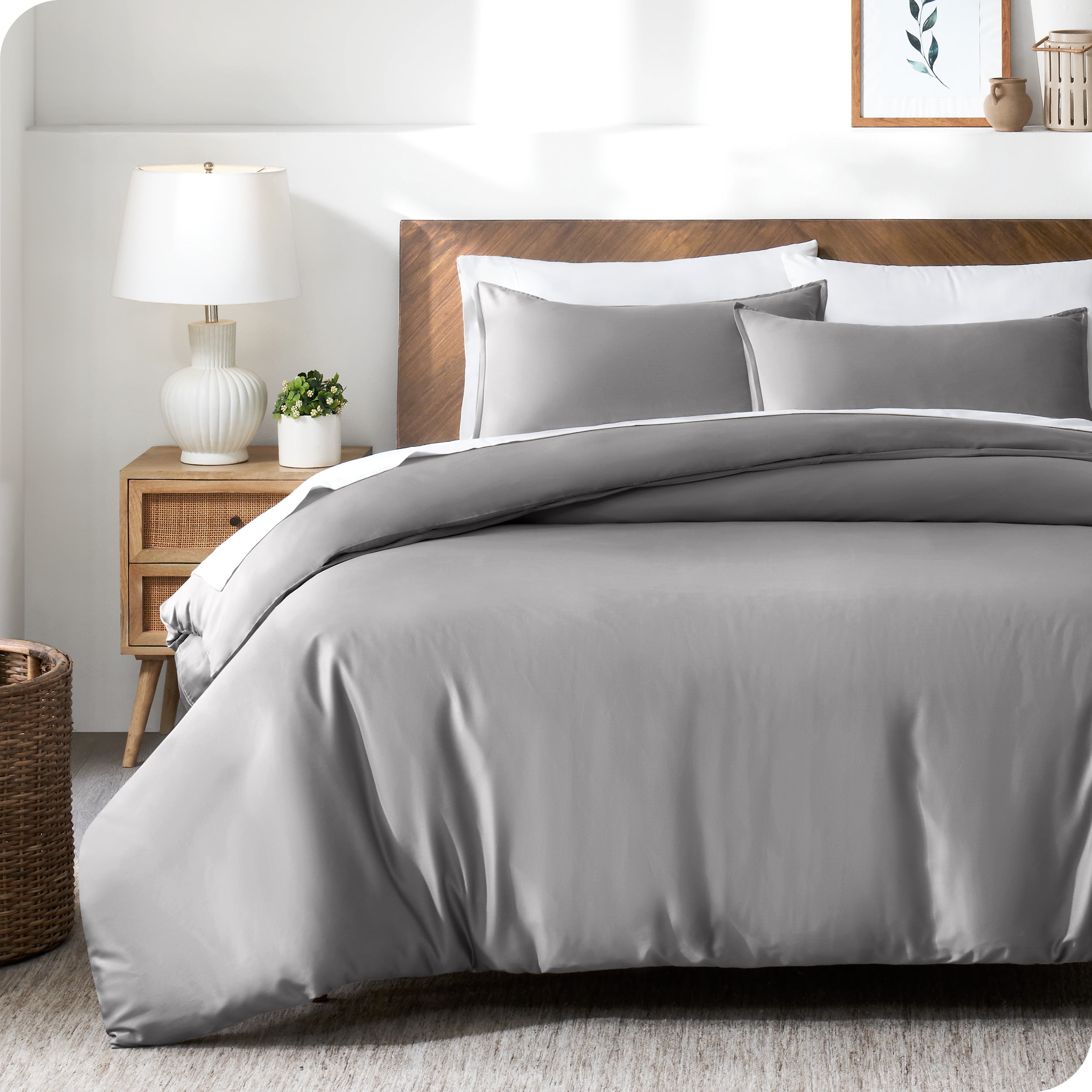 Bare Home TENCEL™ Duvet Cover Set Lyocell derived from Eucalyptus