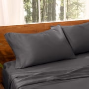 Bare Home TENCEL™ Pillowcase Set - Lyocell derived from Eucalyptus - Standard, Forged Iron Gray