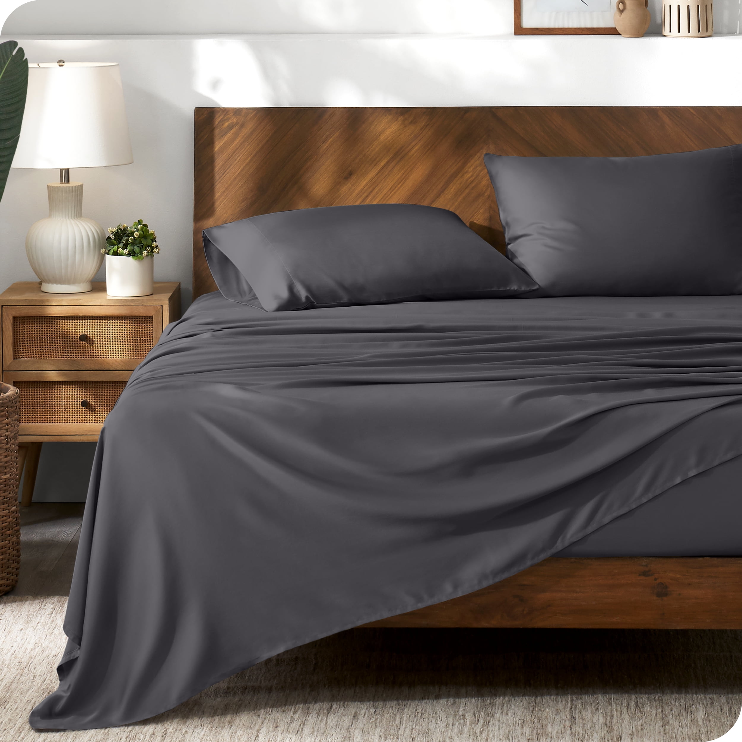 Bare Home TENCEL™ Sheet Set - Lyocell derived from Eucalyptus - Full ...