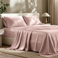 thumbnail image 1 of Bare Home TENCEL™ Sheet Set - Lyocell derived from Eucalyptus - Twin XL, Blush, 1 of 8