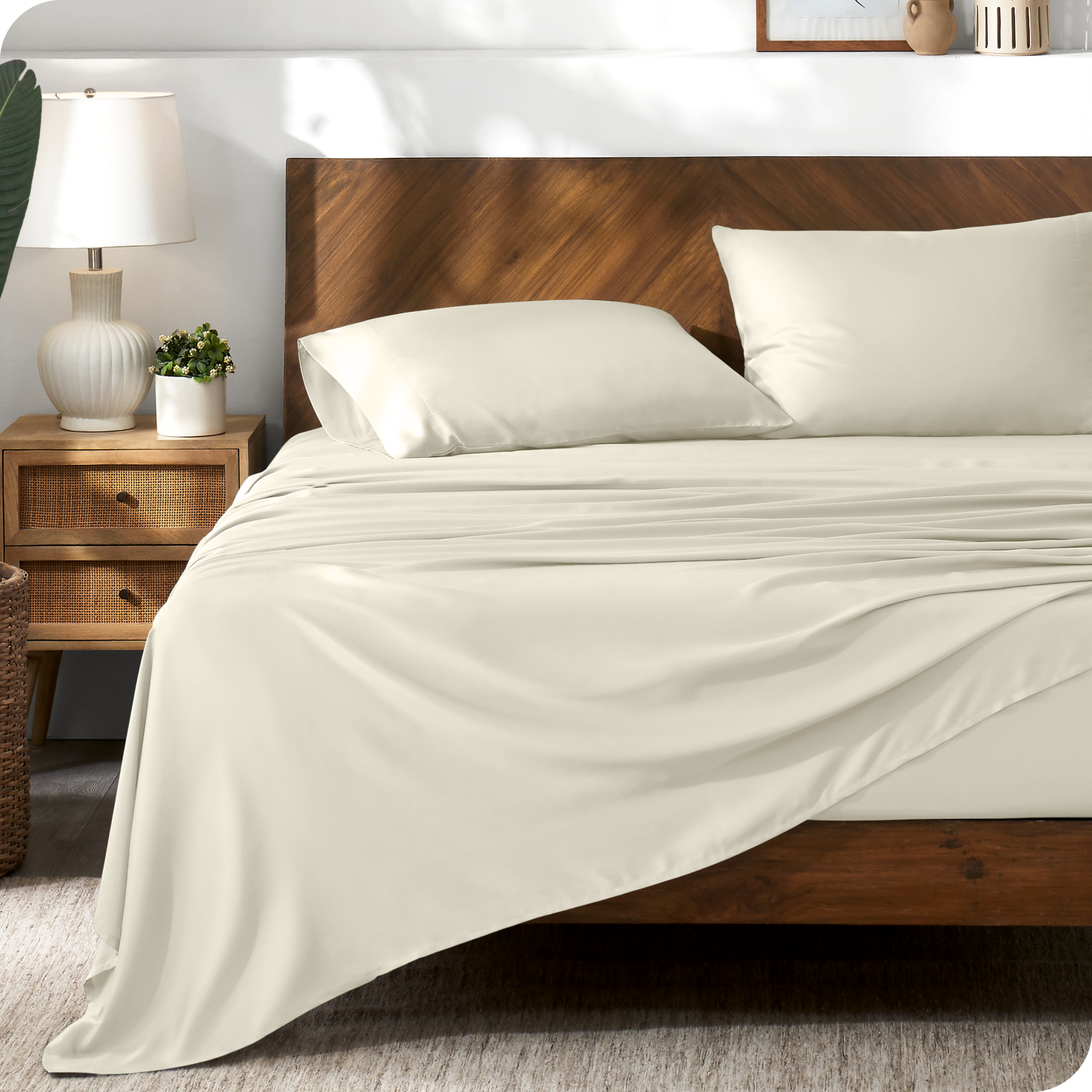 Bare Home TENCEL™ Sheet Set Lyocell derived from Eucalyptus Twin XL