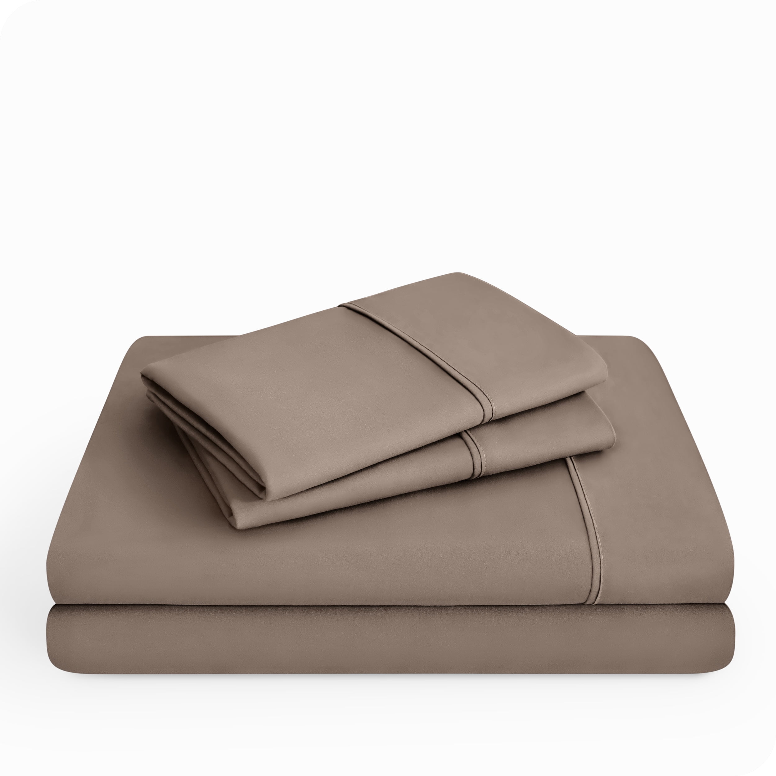 Bare Home Taupe Microfiber Sheet Set, Wrinkle Resistant, Deep Pocket, Full