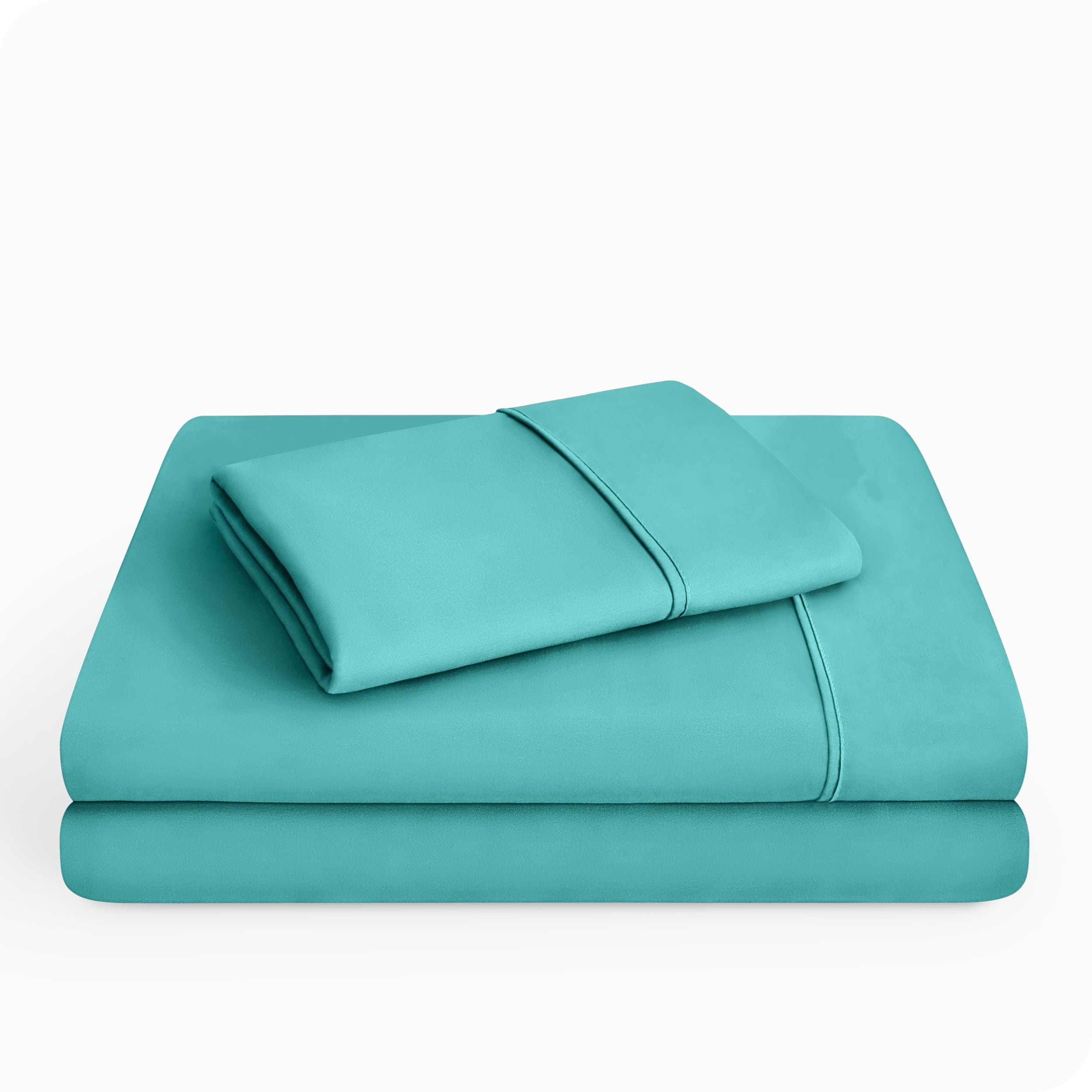 Bare Home Turquoise Microfiber Sheet Set, Wrinkle Resistant, Deep Pocket, Twin XL