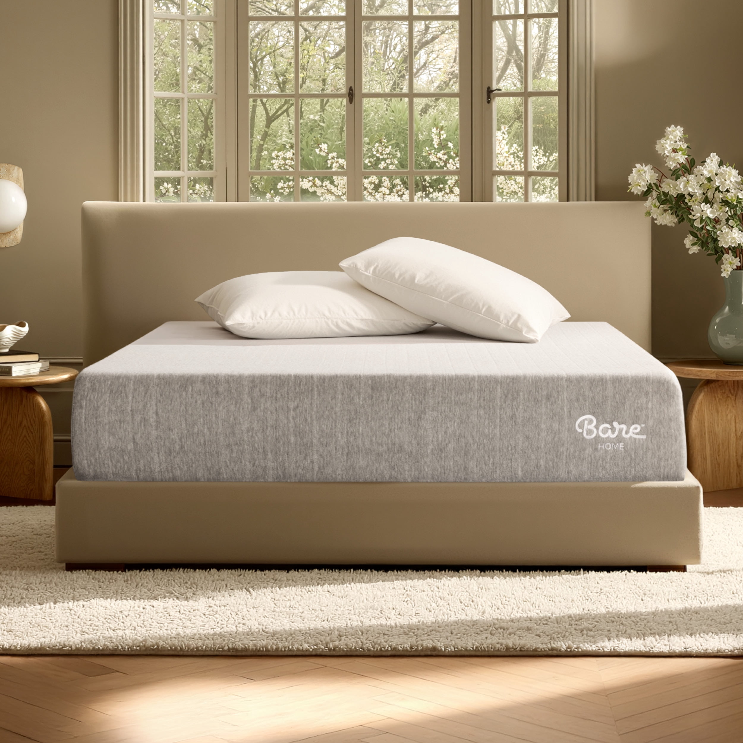 Bare Home Twin XL Mattress - Medium Firm - Extra Thick Visco Elastic Memory Foam - CertiPUR-US Certified - Support & Pressure Relief - Minimal Motion Transfer - 100 Night Trial