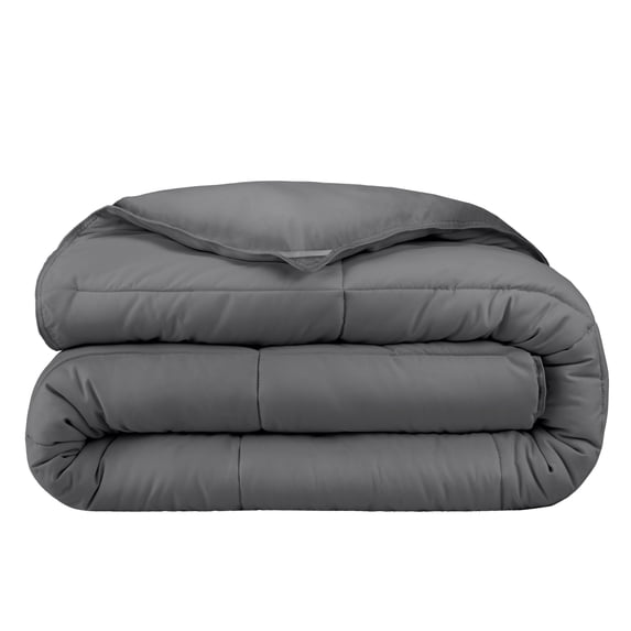 Bare Home Ultra-Soft 1800 Collection Down Alternative Comforter Duvet Insert - King/Cal King, Gray