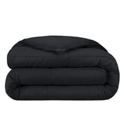 Bare Home Ultra-Soft 1800 Collection Down Alternative Comforter Duvet Insert - Oversized King, Black