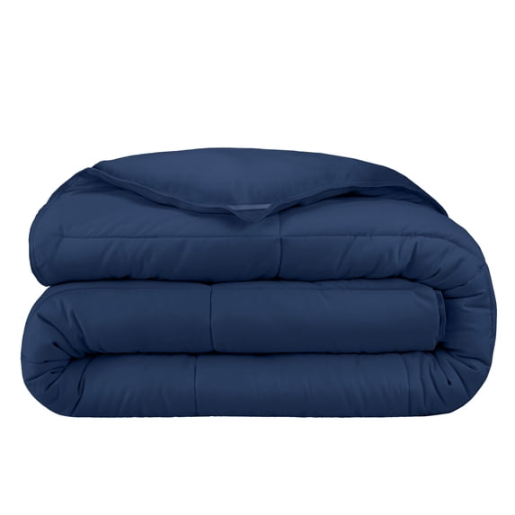 Bare Home Ultra-Soft 1800 Collection Down Alternative Comforter Duvet Insert - Oversized King, Dark Blue