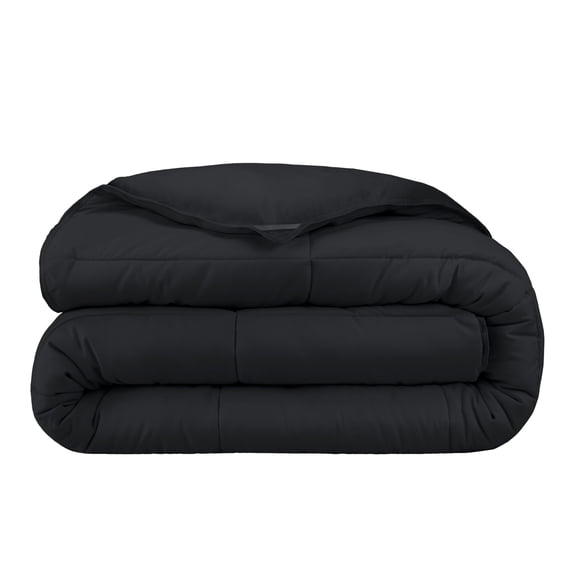Bare Home Ultra-Soft 1800 Collection Down Alternative Comforter Duvet Insert - Queen, Black