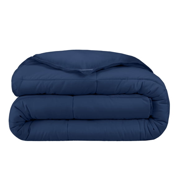 Bare Home Ultra-Soft 1800 Collection Down Alternative Comforter Duvet Insert - Twin/Twin-XL, Dark Blue