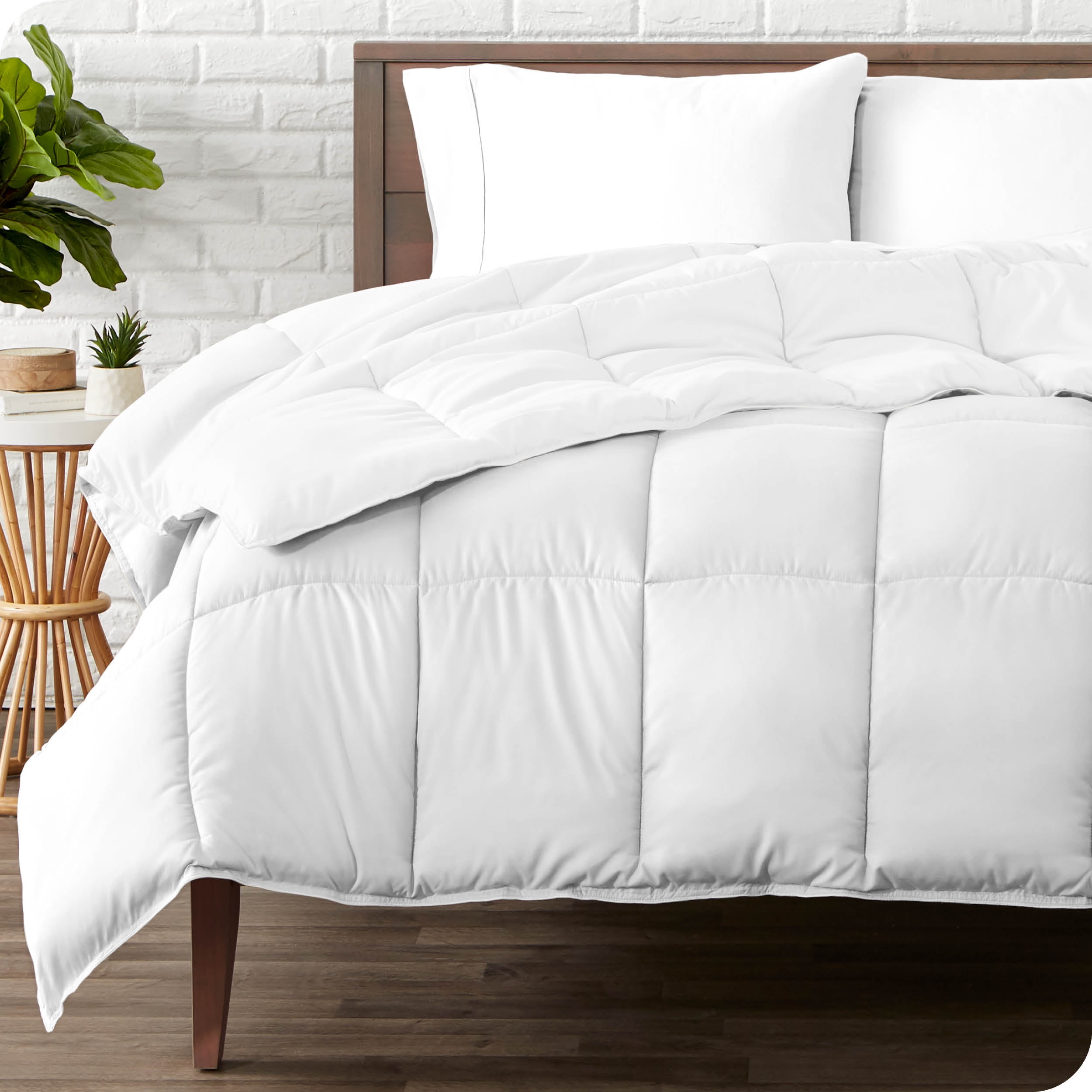 swift home Twin Size All Season Ultra Soft Down Alternative Single Comforter,  White ADC-WHI-T - The Home Depot