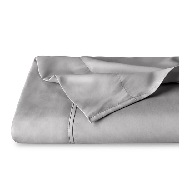 Bare Home Ultra-Soft Flat Sheets - Premium 1800 Collection - Brushed - King, Light Gray