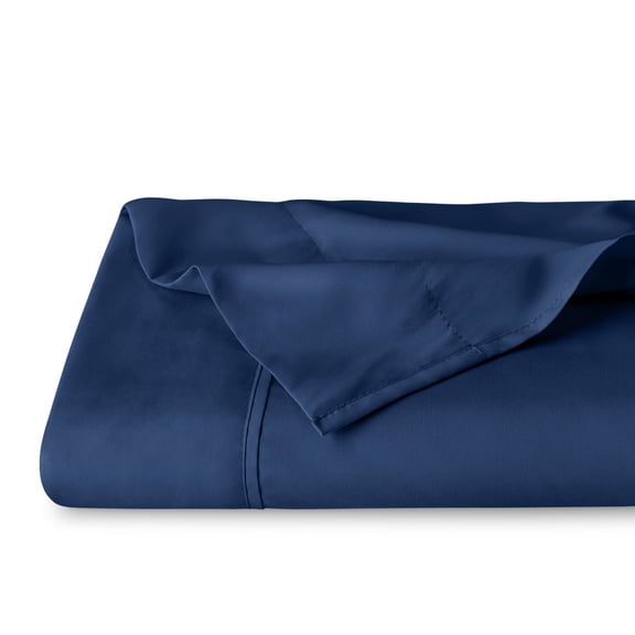Bare Home Ultra-Soft Flat Sheets - Premium 1800 Collection - Brushed - Twin XL, Dark Blue