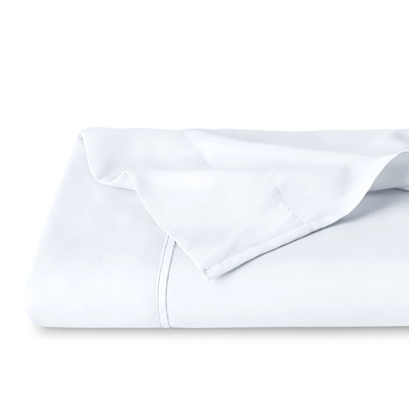 Bare Home Ultra-Soft Flat Sheets - Premium 1800 Collection - Brushed - Twin XL, White