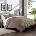 thumbnail image 1 of Bare Home Ultra-Soft Premium 1800 Series Goose Down Alternative Comforter Set - Hypoallergenic - All Season - Plush Siliconized Fiberfill (King/Cal King, Taupe), 1 of 11