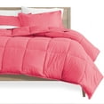 thumbnail image 1 of Bare Home Ultra-Soft Premium 1800 Series Goose Down Alternative Comforter Set - Hypoallergenic - All Season - Plush Fiberfill, Twin Extra Long (Twin/Twin XL, Pink), 1 of 6