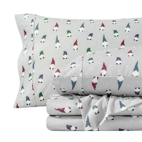 Bare Home Ultra-Soft Sheet Set - Premium 1800 Collection - Deep Pockets - 3-Pieces - Twin XL, Gnomes