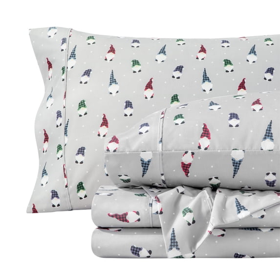 Bare Home Ultra-Soft Sheet Set - Premium 1800 Collection - Deep Pockets - 3-Pieces - Twin XL, Gnomes