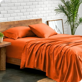 Orange sheets and pillowcases top