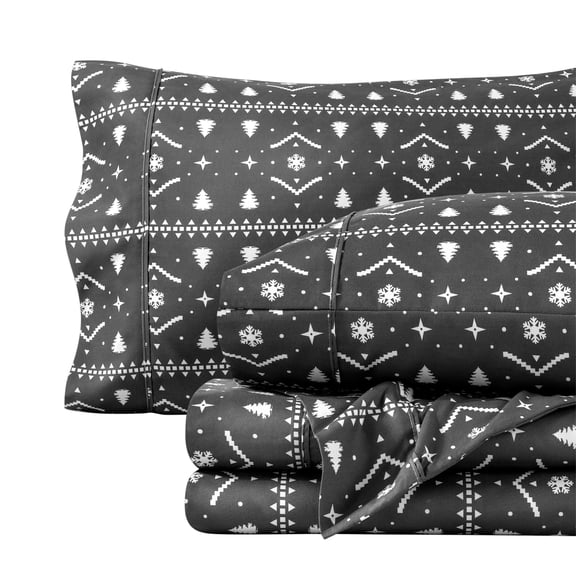 Bare Home Ultra-Soft Sheet Set - Premium 1800 Collection - Deep Pockets - 4-Pieces - Full, Winter Alpine