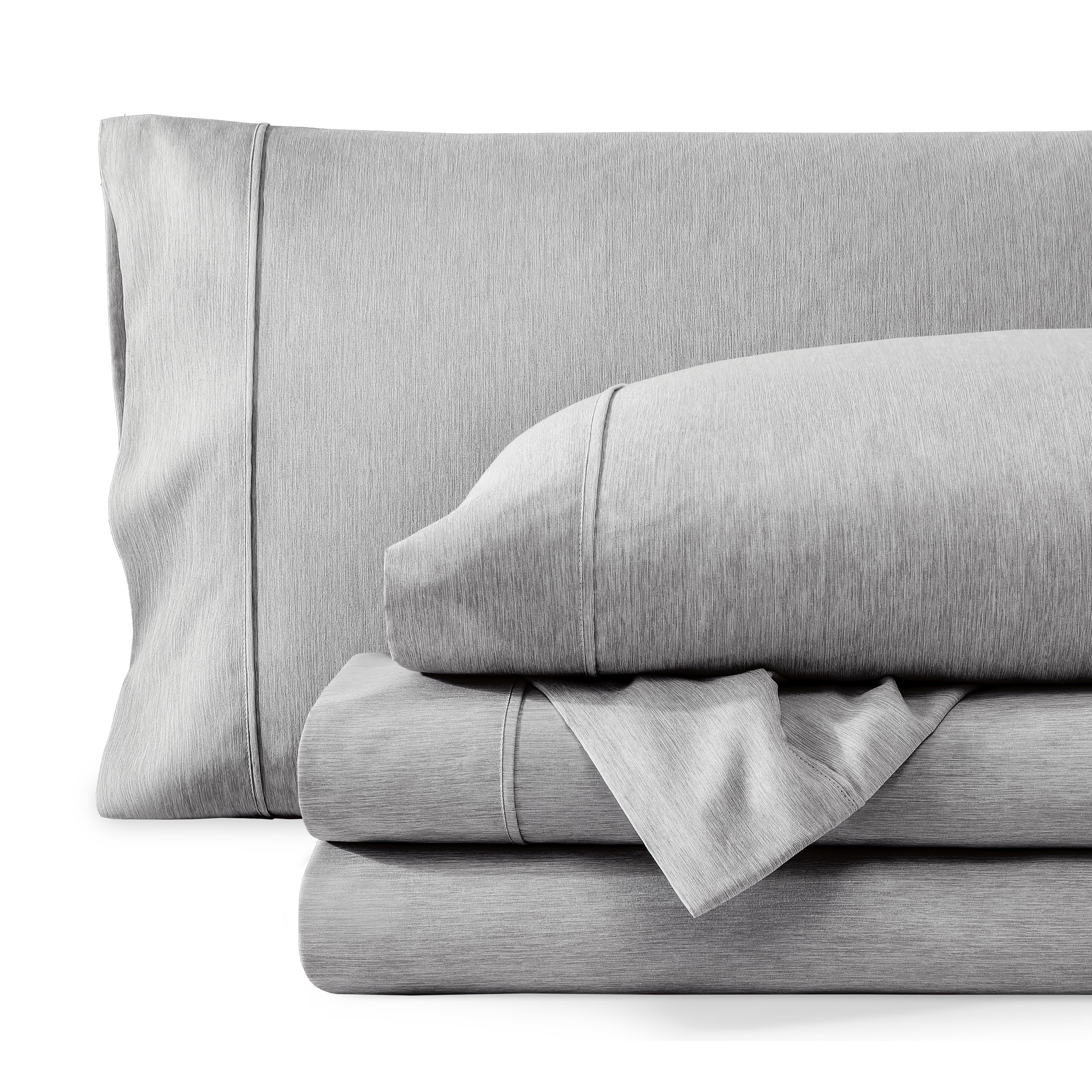 Heather Charcoal King Microfiber Deep Pocket Sheet Set