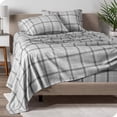 thumbnail image 1 of Bare Home Ultra-Soft Sheet Set - Premium 1800 Collection - Deep Pockets - 4-Pieces - King, Tartan Plaid, 1 of 6